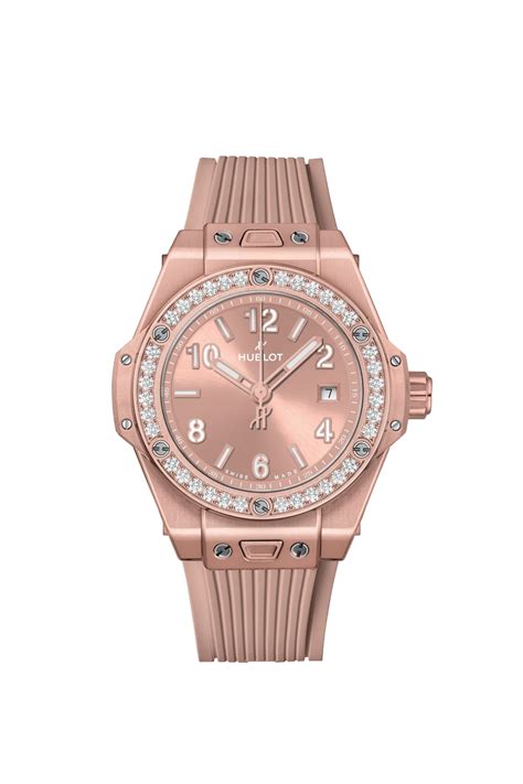 hublot aluminium|Big Bang One Click Aluminium Pink Diamonds 33 mm .